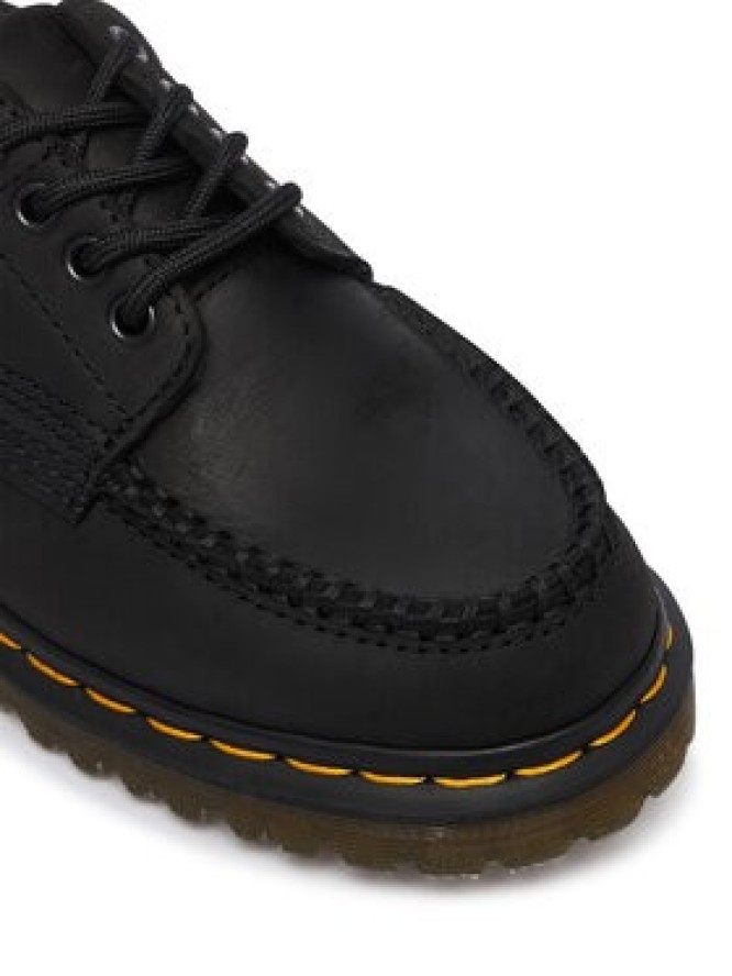 Dr. Martens Półbuty Lowell 4 Eye Crazy Horse Leather Moc DM43679001 Czarny