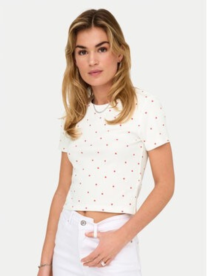 ONLY T-Shirt Fenja 15347986 Biały Slim Fit