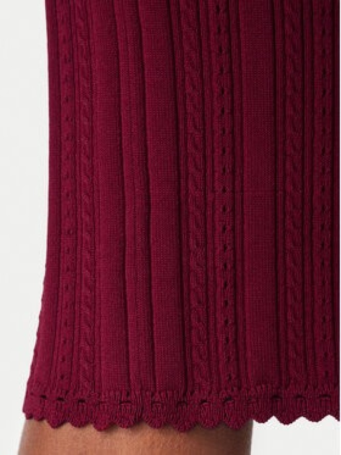 Guess Spódnica ołówkowa W6YD23 Z0974 Bordowy Slim Fit