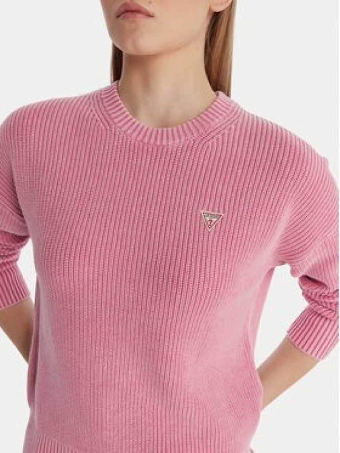 Guess Jeans Sweter W6RR20 Z3HM1 Różowy Classic Fit