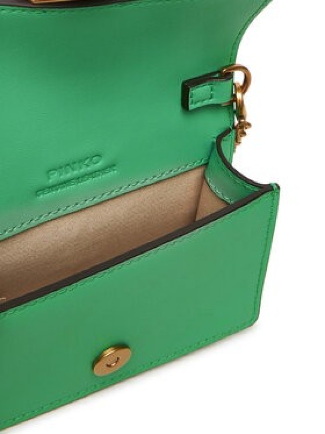 PINKO Torebka Love One Micro C . AI 24-25 PCPL 100064 A0F1 Zielony