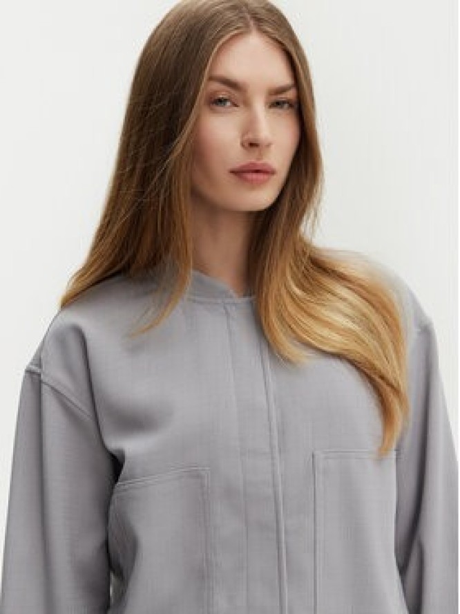 Pieces Kurtka bomber Annie 17150150 Szary Regular Fit