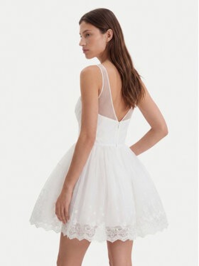 Bardot Sukienka koktajlowa Hilda Hoop 60223DB Biały Regular Fit