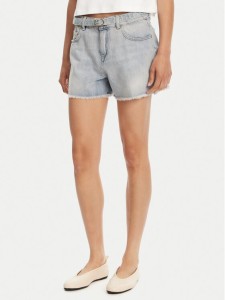 TWINSET Szorty jeansowe 251TT2262 Niebieski Slim Fit
