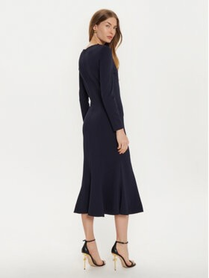 Rinascimento Sukienka koktajlowa CFC0121444003CFC0121444003 Granatowy Regular Fit