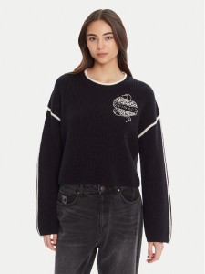 PINKO Sweter Alicudi 105397 A2PK Granatowy Regular Fit