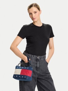 Tommy Jeans Torebka Tjw Archive Denim Shoulder Bag AW0AW18213 Niebieski