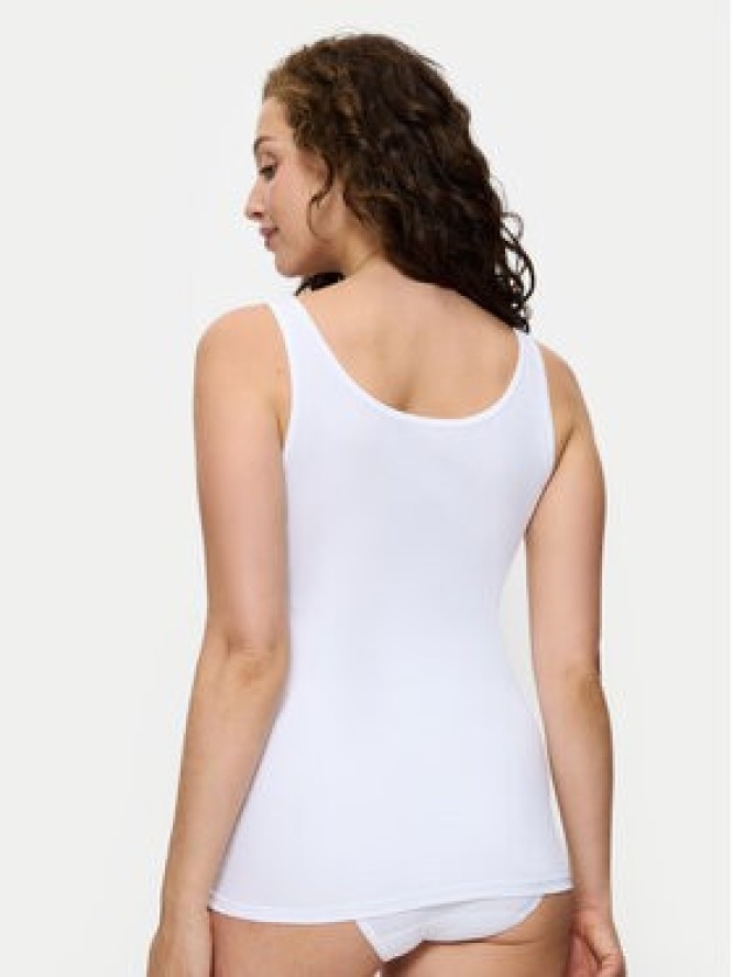 Triumph Top Sense Of Cotton 10224974 Biały Slim Fit