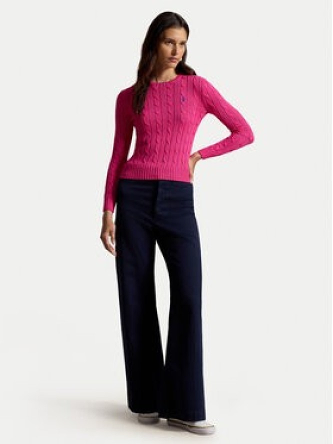 Polo Ralph Lauren Sweter 211971869508 Różowy Slim Fit