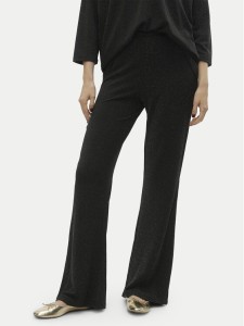 Vero Moda Spodnie dzianinowe Kanva 10296871 Czarny Regular Fit
