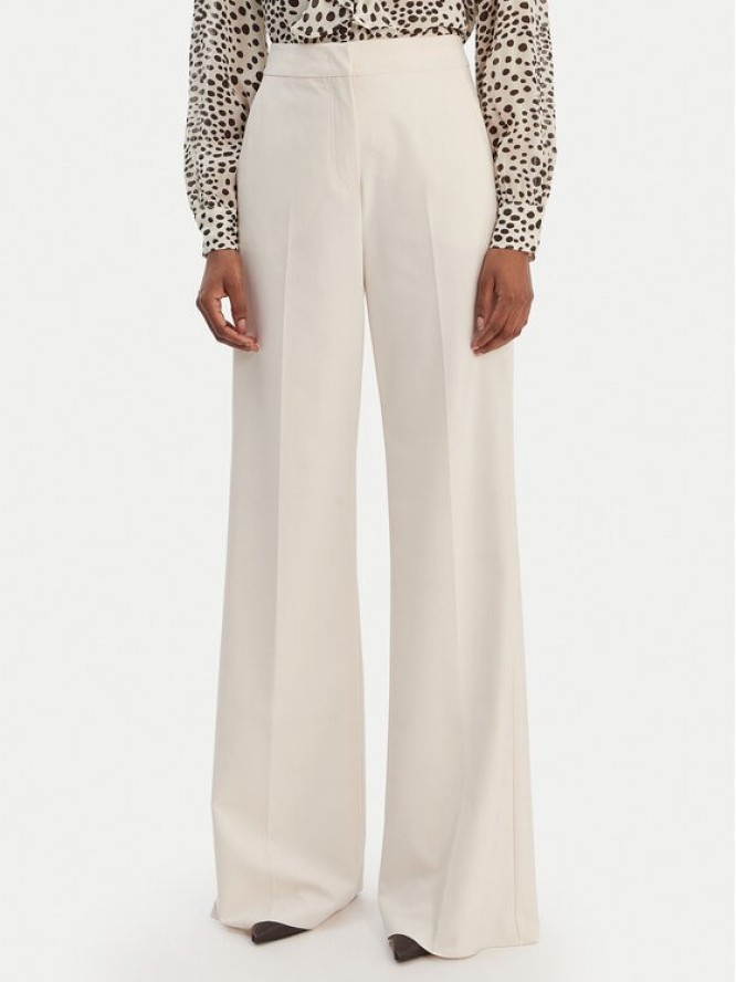 Marella Spodnie palazzo Sequoia 2613131211 Biały Wide Leg