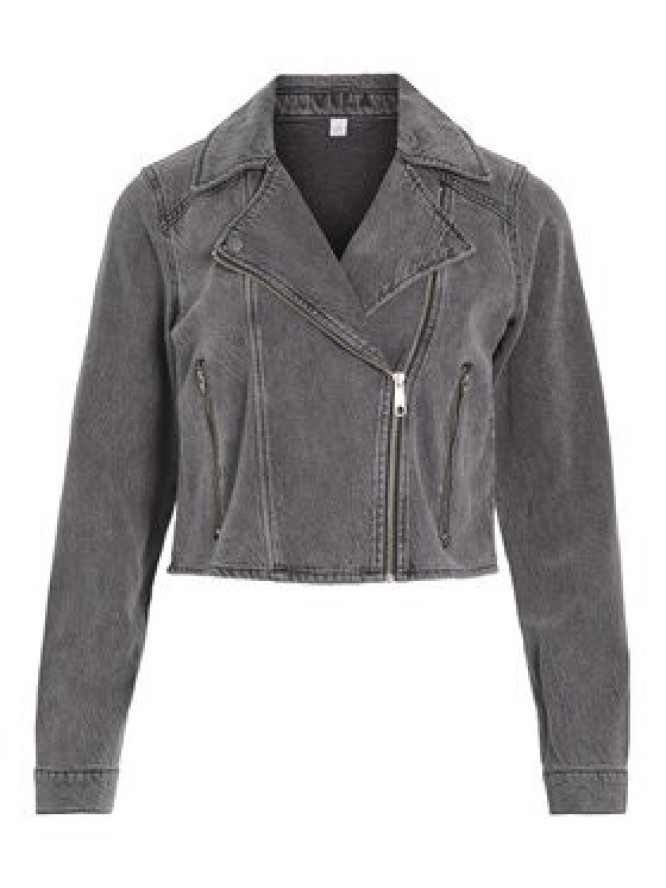 Vila Kurtka jeansowa Kiki 14104772 Szary Regular Fit