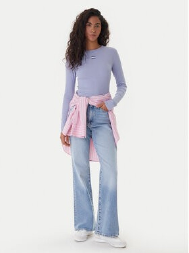 Tommy Jeans Bluzka DW0DW20178 Niebieski Slim Fit