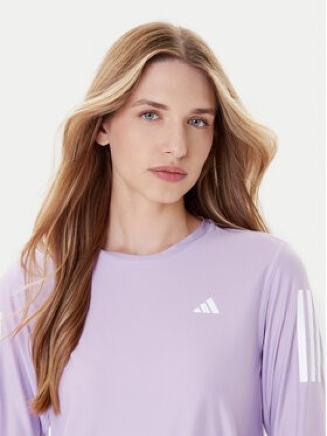 adidas Koszulka techniczna Own The Run JW9670 Fioletowy Regular Fit