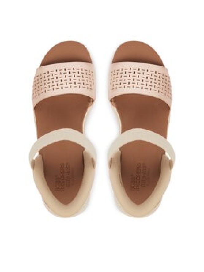 Skechers Sandały Bobs Sun Ray 114415/RSGD Złoty