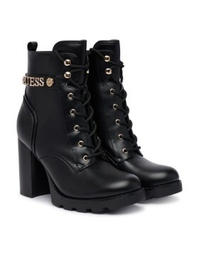 Guess Botki FLFNEE ELE10 Czarny