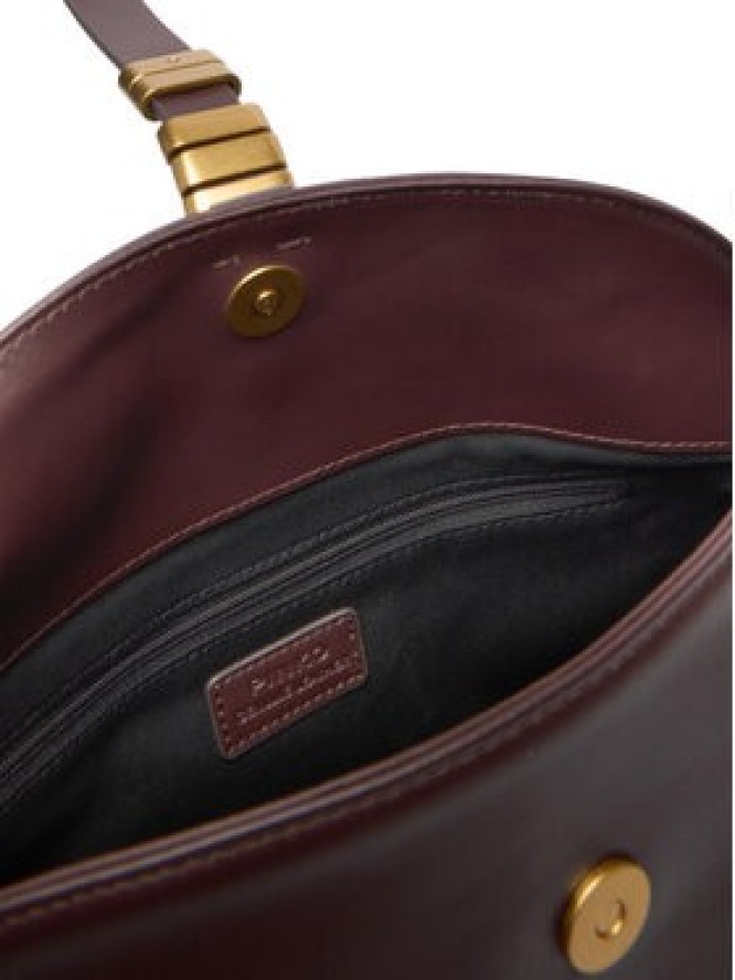 PINKO Torebka Saddle Baguette Mini AI 25-26 PLTT 105895 A1ZX Bordowy