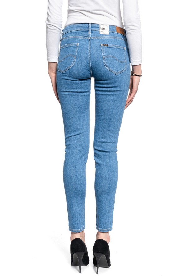 LEE SCARLETT SKINNY DAMSKIE SPODNIE JEANSOWE BRIGHT BLUE L526MANT 112111748