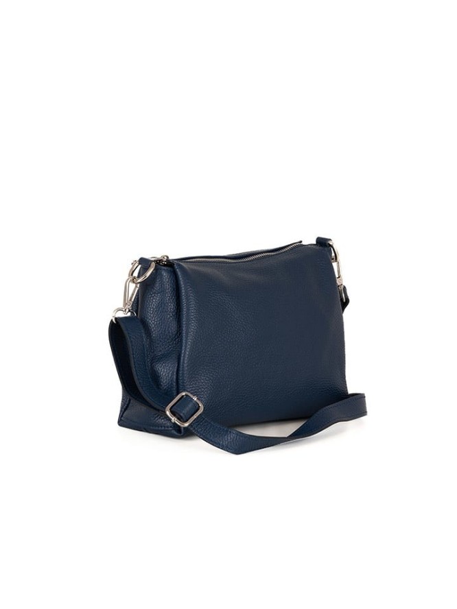 Lucca Baldi Skórzana torebka "Melfi" w kolorze granatowym - 29 x 29 x 9 cm rozmiar: onesize