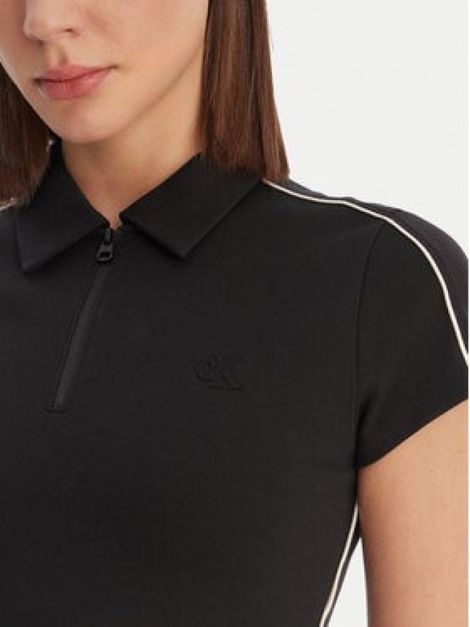 Calvin Klein Sukienka codzienna Calvin Klein-Lv047E213G Ub1 LV047E213G Czarny Slim Fit