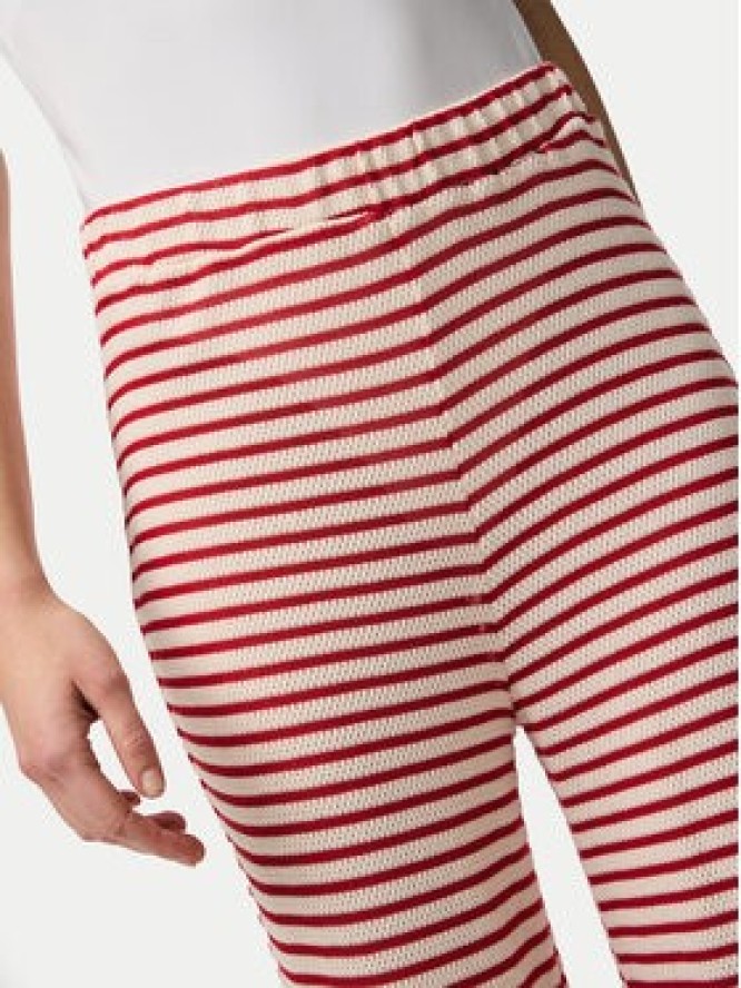 Pieces Spodnie materiałowe Manilla 17155071 Czerwony Wide Leg