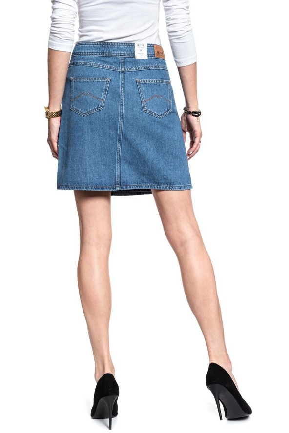 SPÓDNICA JEANSOWA MUSTANG Wrap Skirt 1007016 5000 680