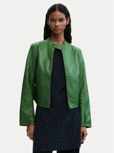 Desigual Kurtka z imitacji skóry Ariel 26SWEW09 Zielony Regular Fit