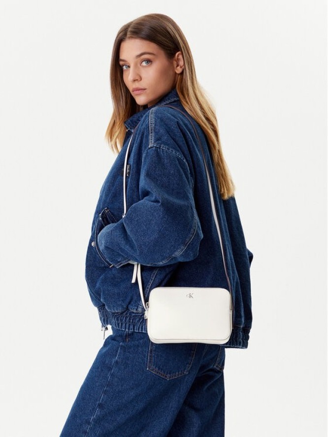 Calvin Klein Torebka Ck Camera Bag LV04F3173G Biały