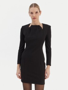 Rinascimento Sukienka koktajlowa CFC0126529003 Czarny Slim Fit
