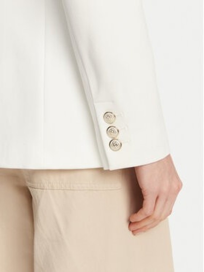Marella Marynarka Baiocco 2513911024 Biały Slim Fit