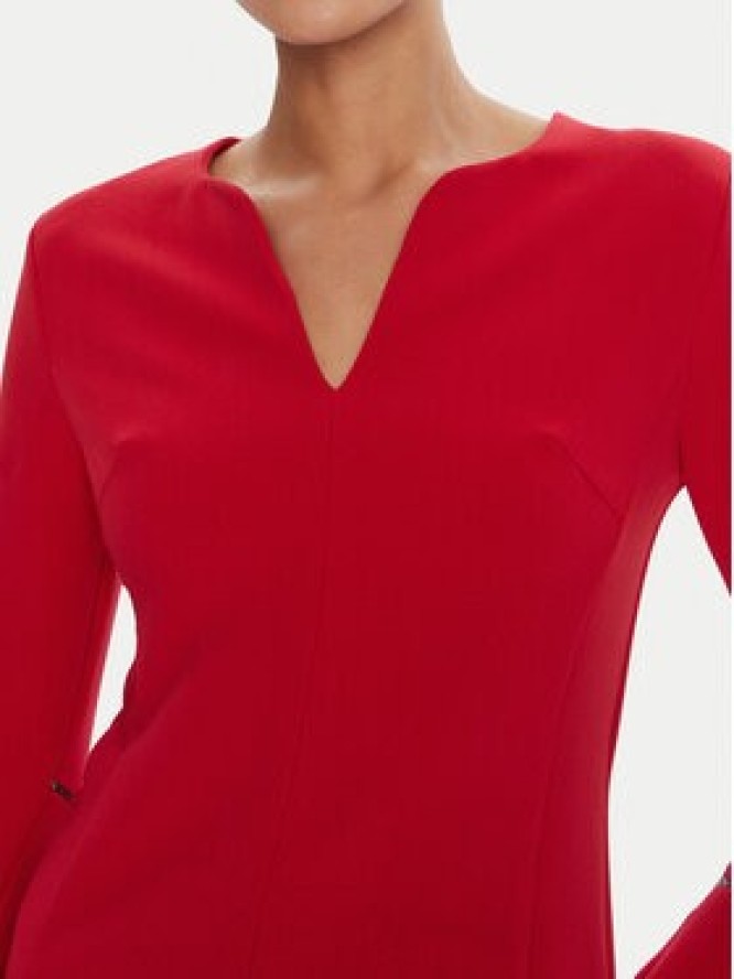 Rinascimento Sukienka koktajlowa CFC0126187003 Czerwony Slim Fit