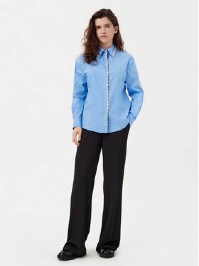 Motivi Spodnie palazzo P066Q003514N Czarny Wide Leg