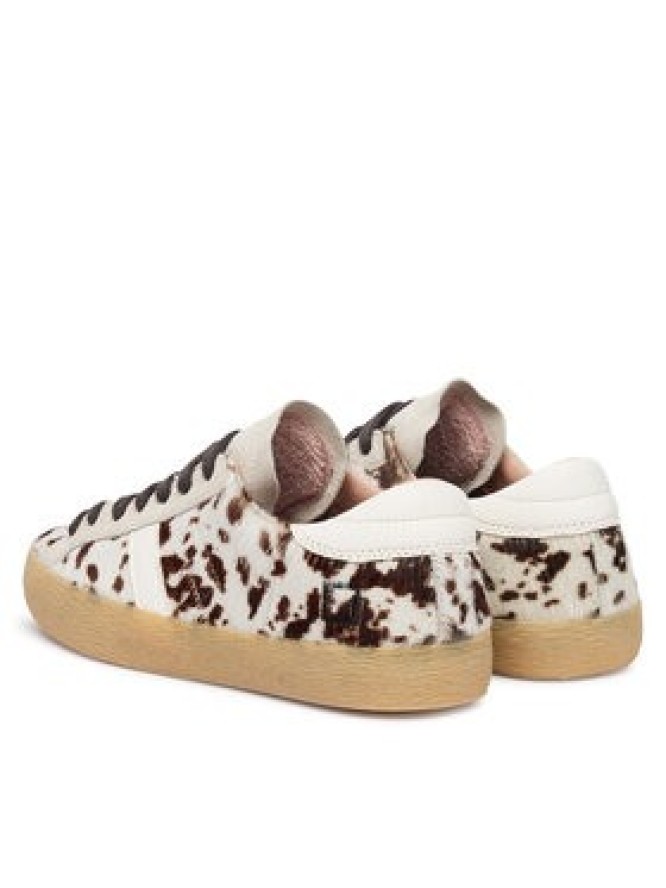 D.A.T.E. Sneakersy Hill Low Pony Cow W451-HL-PN Beżowy