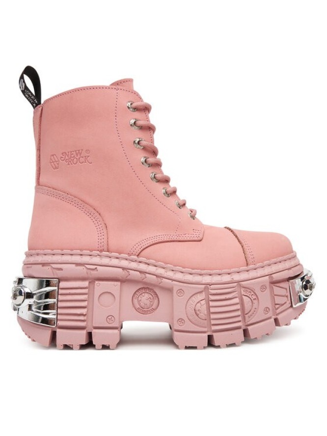 NEW ROCK Trzewiki M-WALL083C-C11 Różowy