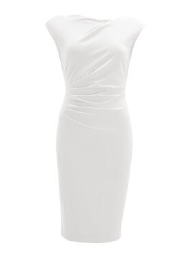 Swing Sukienka koktajlowa 5AI16700 Biały Slim Fit