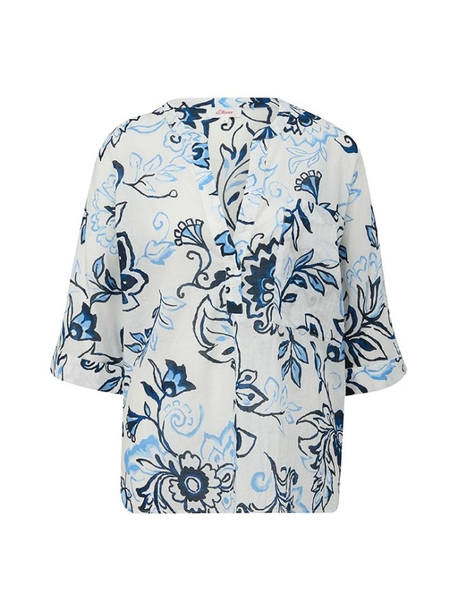 S.OLIVER RED LABEL Bluzka w kolorze biało-błękitnym rozmiar: 38