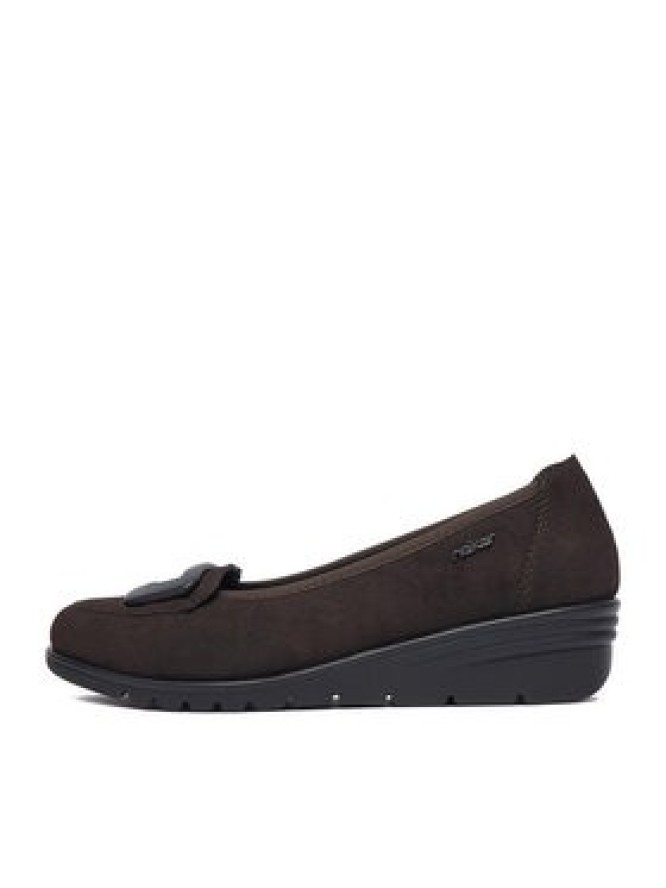 Rieker Baleriny CEO-L5362-25 Brązowy ciemny