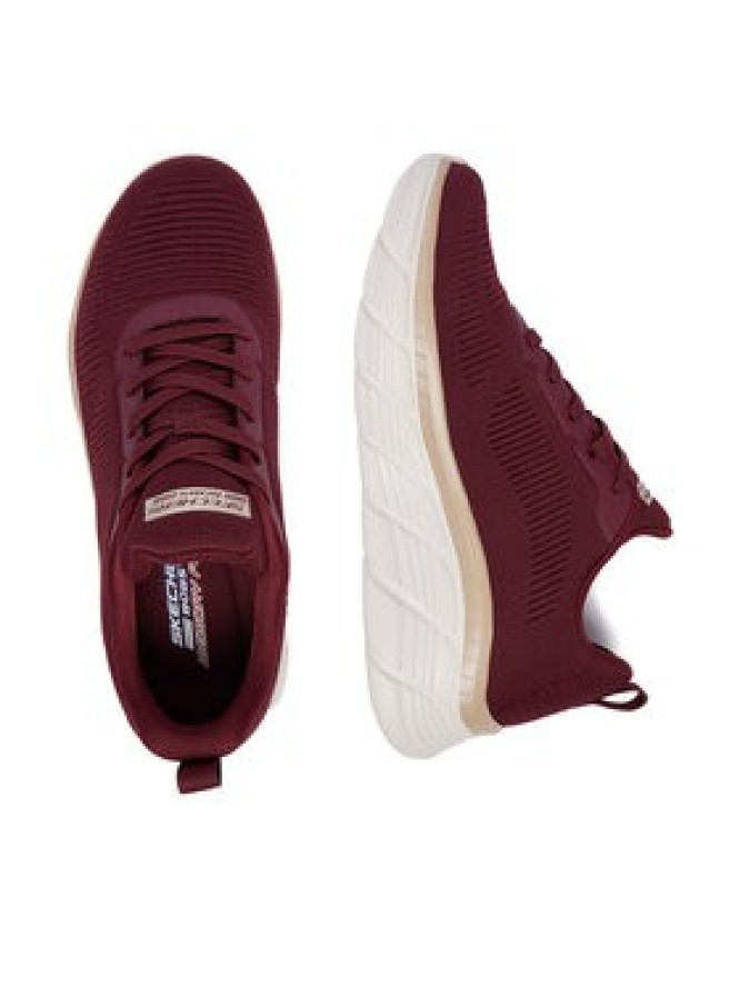 Skechers Sneakersy C-BOBS HI FLEX 117385 BURG Bordowy