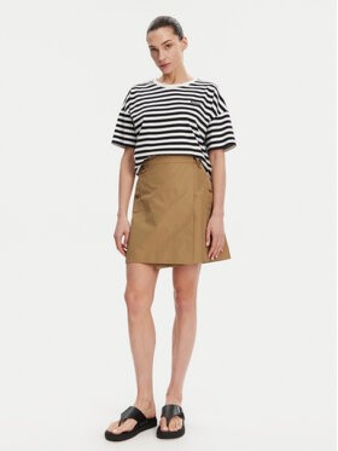 Barbour T-Shirt Adria LML0893NY73 Granatowy Relaxed Fit