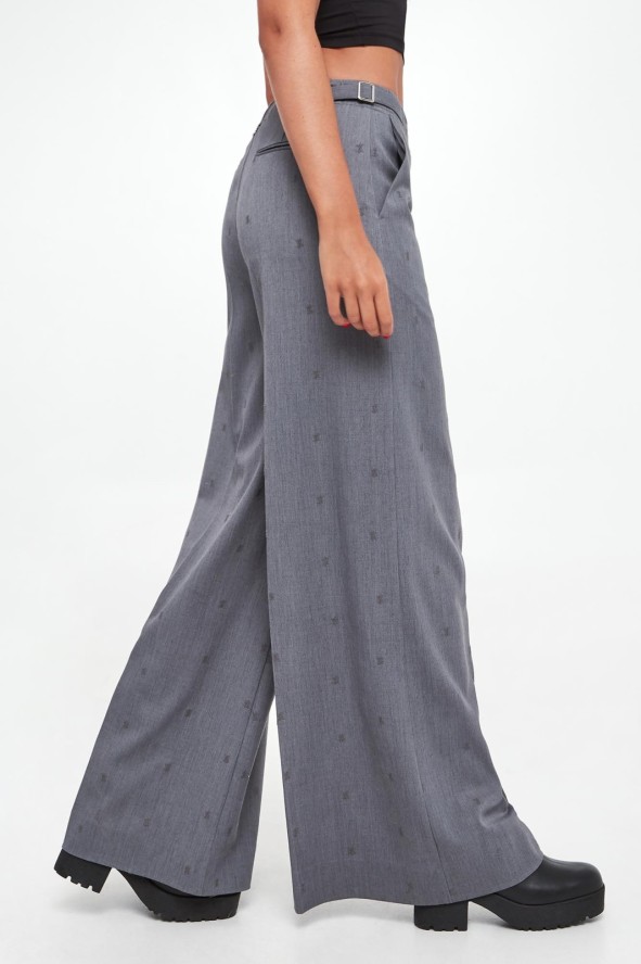 Spodnie damskie z haftem TWINSET ACTITUDE