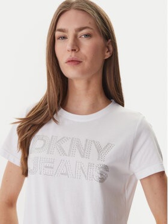 DKNY T-Shirt DJ6T1692 Biały Regular Fit