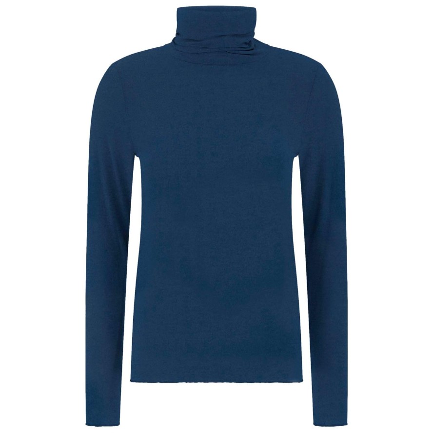 T-Shirt Deha Mieszanka Kaszmiru Wysoki Golf Damskie