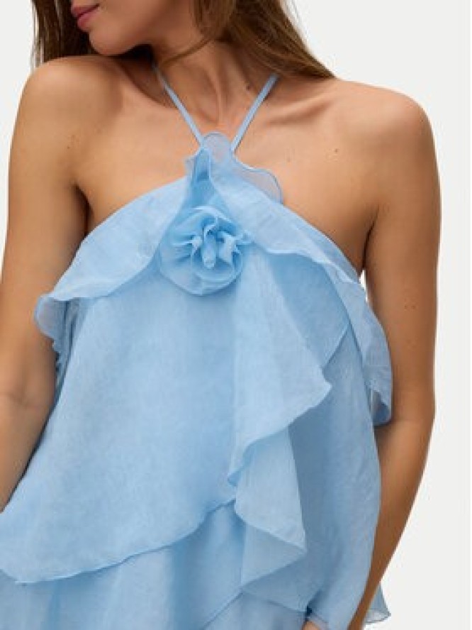 Vero Moda Sukienka letnia Delillah 10338846 Niebieski jasny Regular Fit