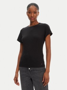 Tommy Hilfiger T-Shirt WW0WW45731 Czarny Slim Fit