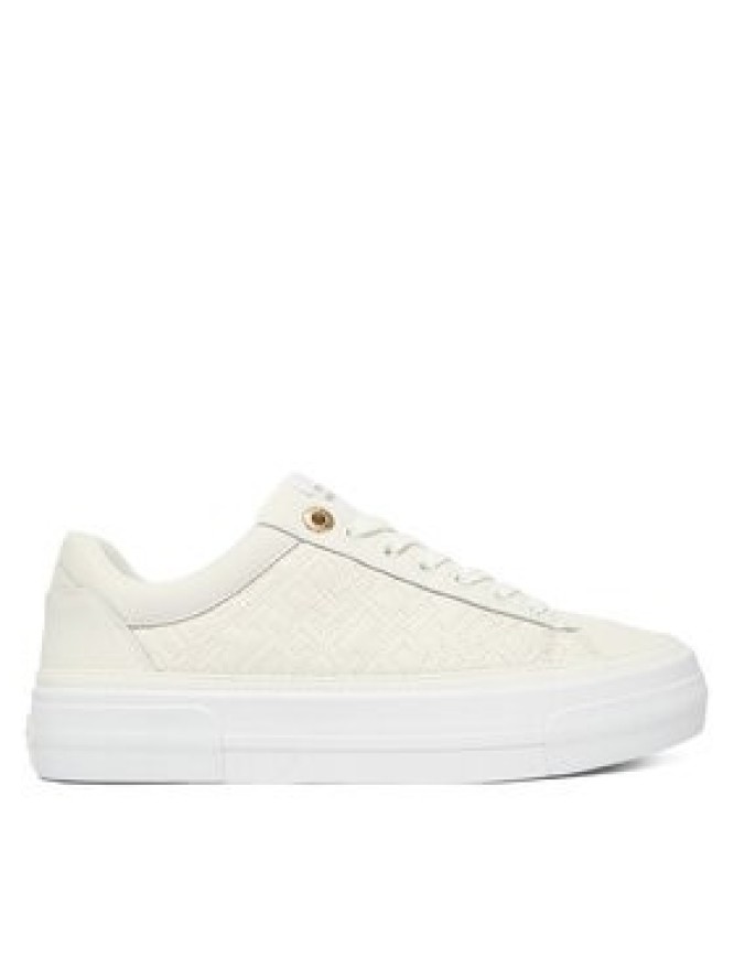 Tommy Hilfiger Sneakersy Th Platform Sneaker Quilted FW0FW09265 Écru