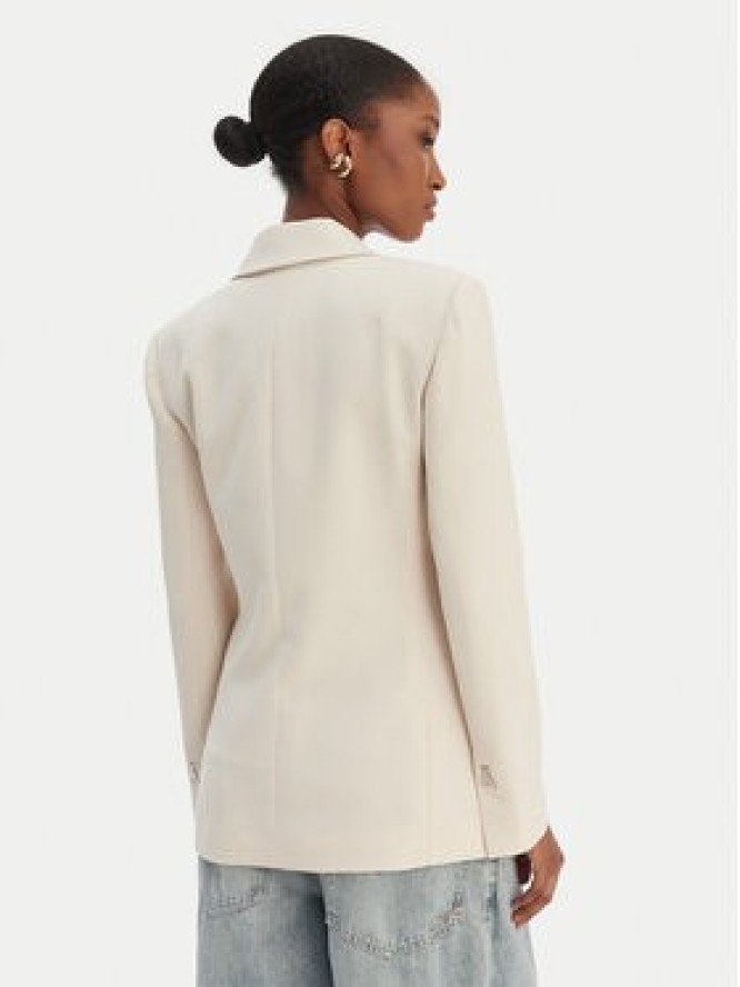Patrizia Pepe Marynarka 8S0559/A6F5-W409 Écru Regular Fit