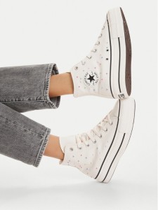 Converse Trampki Chuck Taylor All Star Lift Platform Mini Studs A19140C Écru