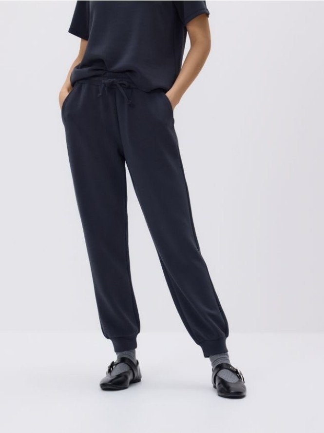 Joggery z modalem - ciemnoszary