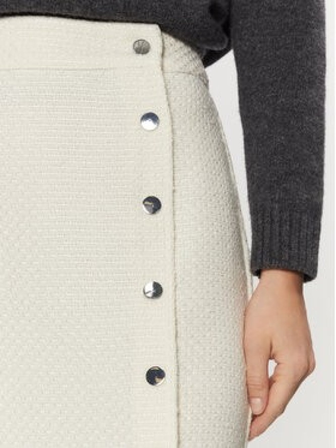 Karen by Simonsen Spódnica midi Pepper 10105053 Écru Regular Fit