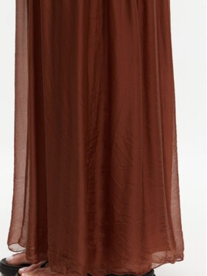 ViCOLO Spodnie palazzo TD0021 Brązowy Regular Fit